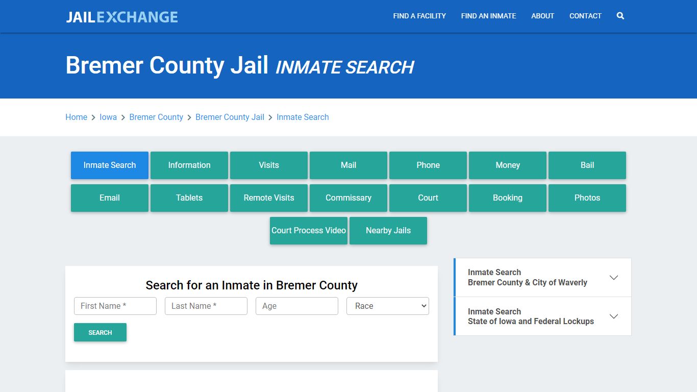 Bremer County Jail, IA Inmate Search: Roster & Mugshots